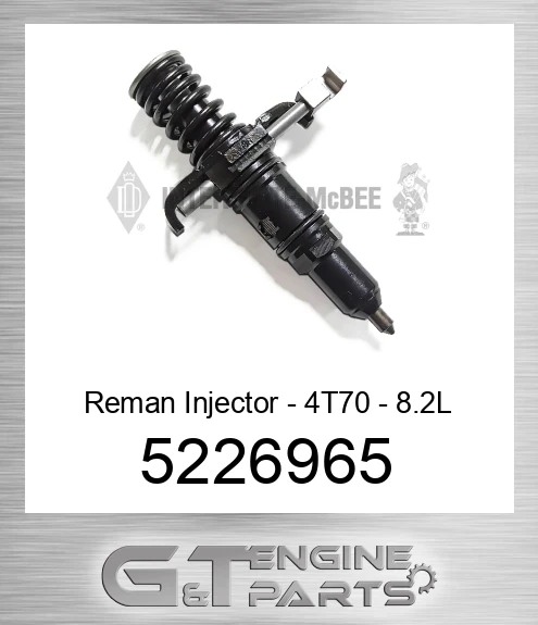 5226965 Reman Injector - 4T70 - 8.2L