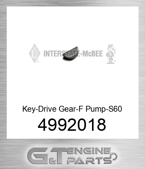 4992018 Key-Drive Gear-F Pump-S60