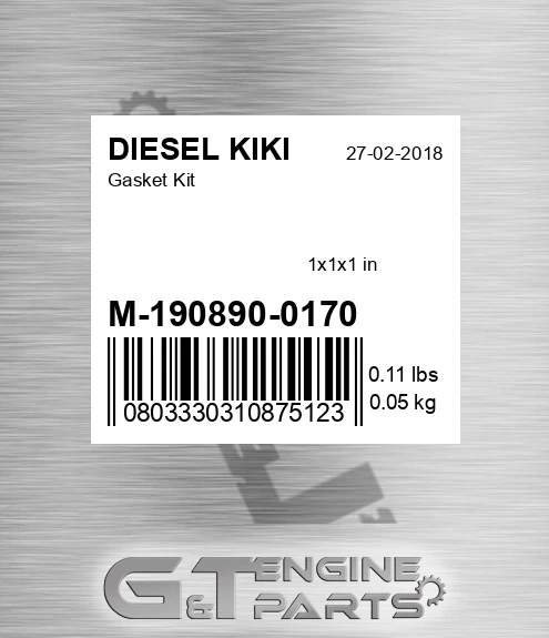 M-190890-0170 Gasket Kit