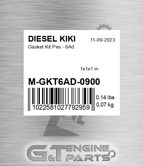 M-GKT6AD-0900 Gasket Kit Pes - 6Ad