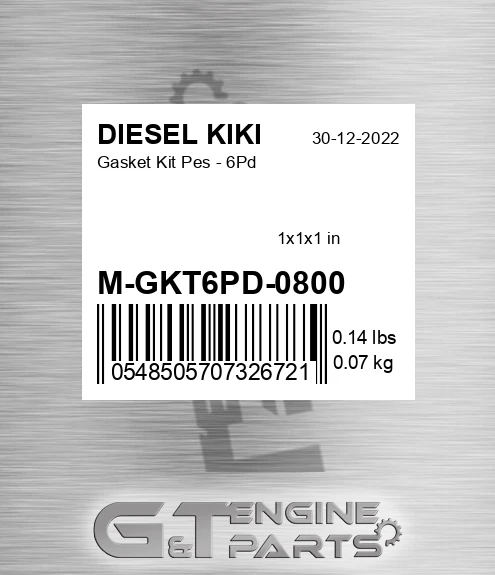 M-GKT6PD-0800 Gasket Kit Pes - 6Pd
