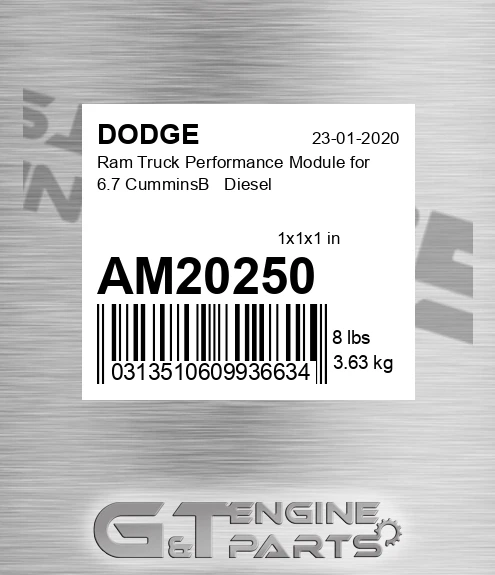 AM20250 Ram Truck Performance Module for 6.7 CumminsВ Diesel