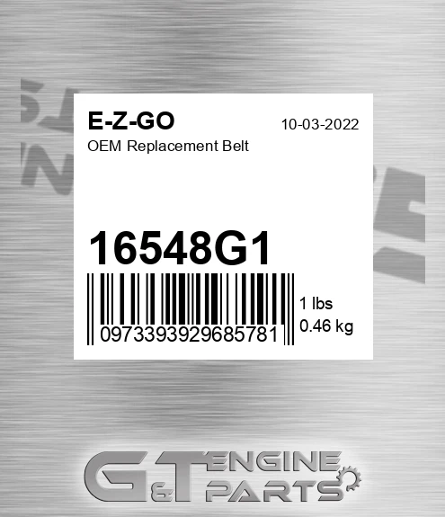 16548G1 OEM Replacement Belt