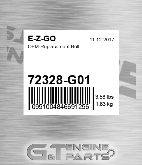 72328-G01 OEM Replacement Belt