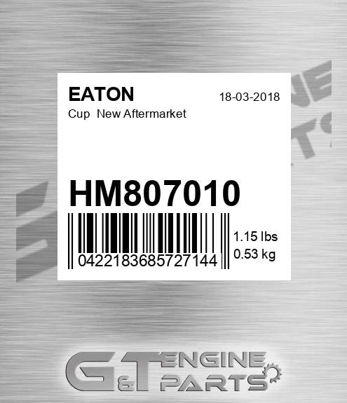 HM807010 Cup New Aftermarket