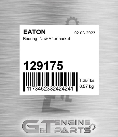129175 Bearing New Aftermarket