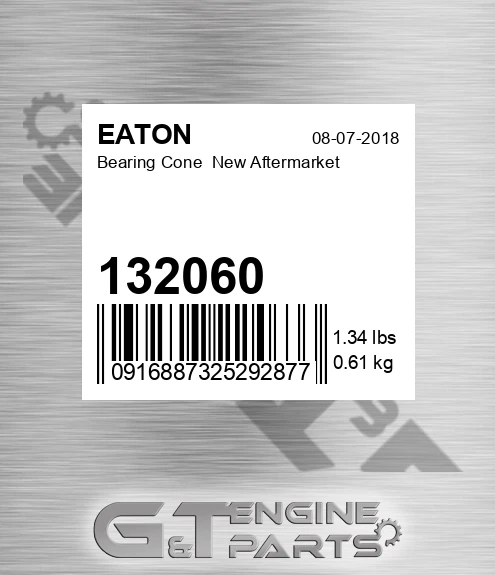 132060 Bearing Cone New Aftermarket