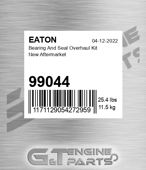 99044 Bearing And Seal Overhaul Kit New Aftermarket