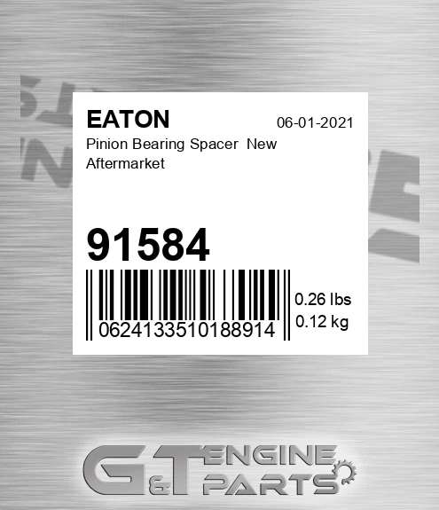 91584 Pinion Bearing Spacer New Aftermarket