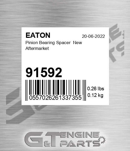 91592 Pinion Bearing Spacer New Aftermarket