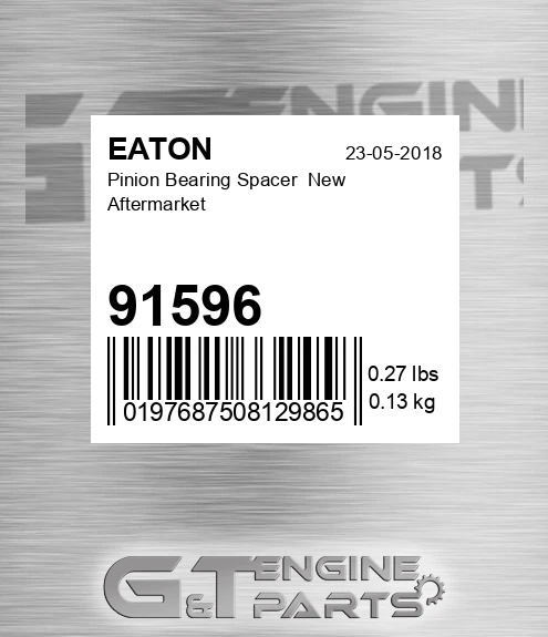 91596 Pinion Bearing Spacer New Aftermarket