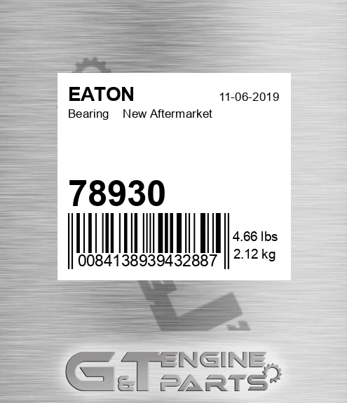78930 Bearing New Aftermarket