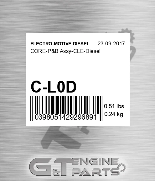C-L0D CORE-P&B Assy-CLE-Diesel