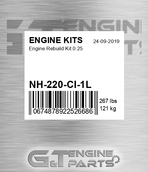 NH-220-CI-1L Engine Rebuild Kit 0.25