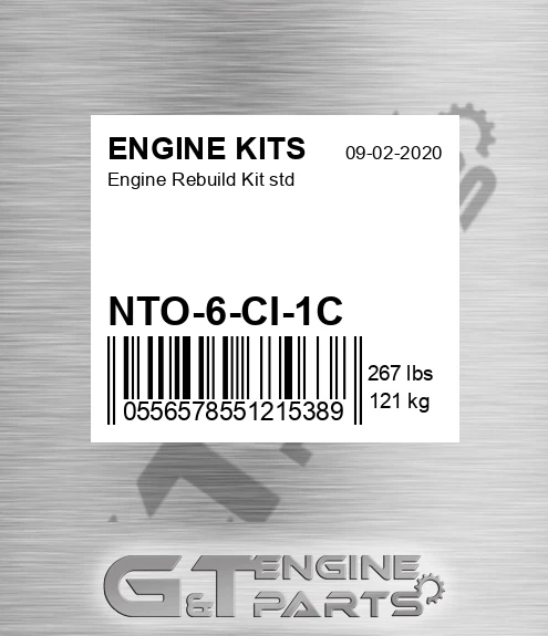 NTO-6-CI-1C Engine Rebuild Kit std