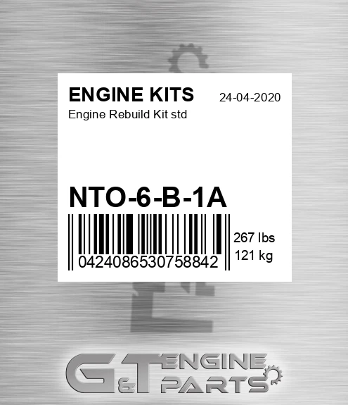 NTO-6-B-1A Engine Rebuild Kit std