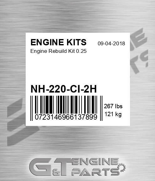 NH-220-CI-2H Engine Rebuild Kit 0.25