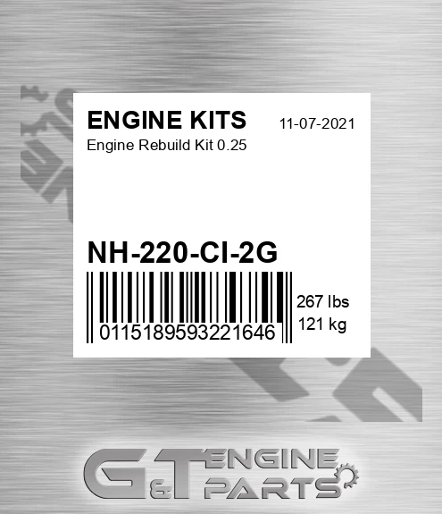 NH-220-CI-2G Engine Rebuild Kit 0.25