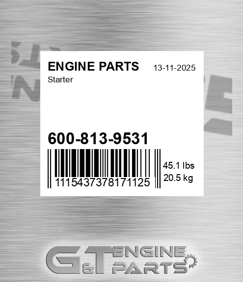600-813-9531 Starter