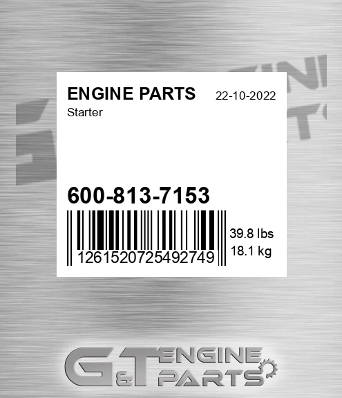 600-813-7153 Starter