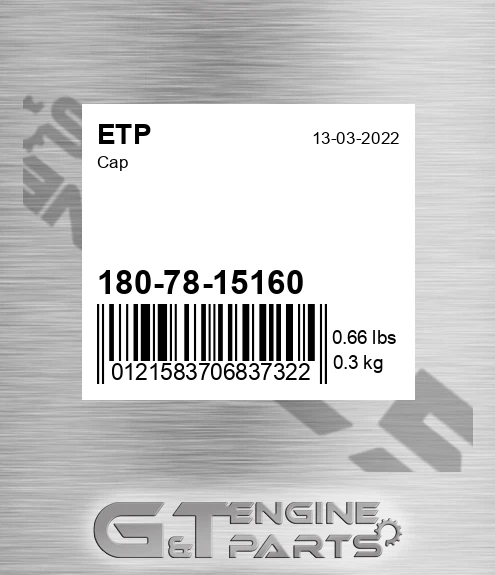 180-78-15160 Cap for ETP
