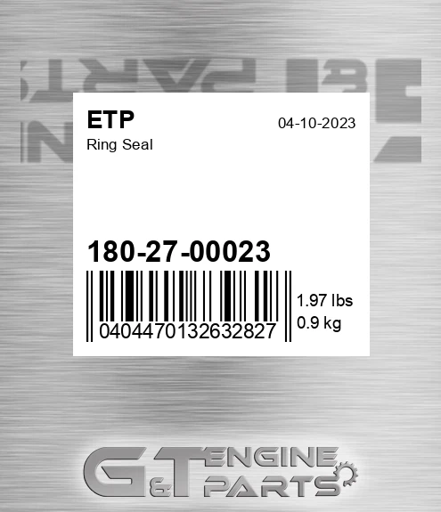 180-27-00023 Ring Seal