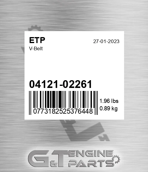 04121-02261 V-belt