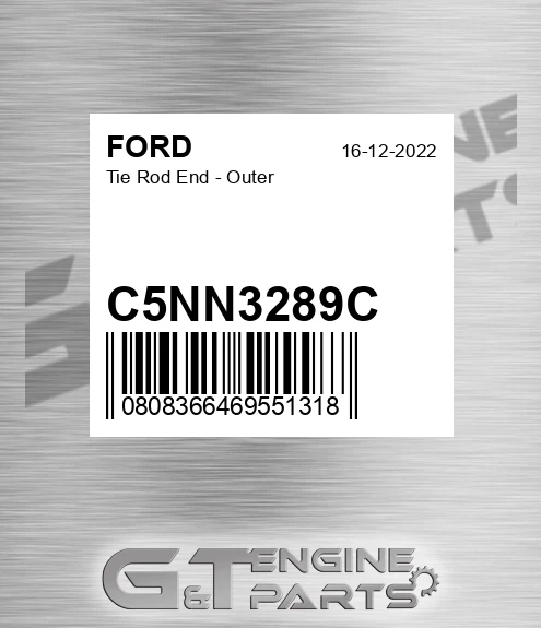 C5NN3289C Tie Rod End - Outer