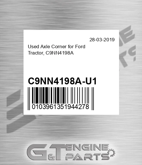 C9NN4198A-U1 Used Axle Corner for Tractor, C9NN4198A