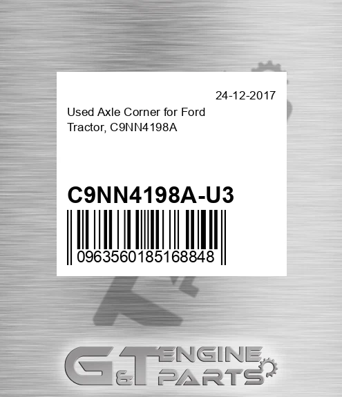 C9NN4198A-U3 Used Axle Corner for Tractor, C9NN4198A
