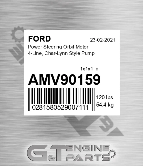 AMV90159 Power Steering Orbit Motor 4-Line, Char-Lynn Style Pump