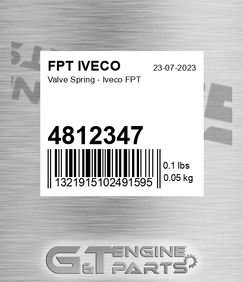 4812347 Valve Spring - Iveco FPT