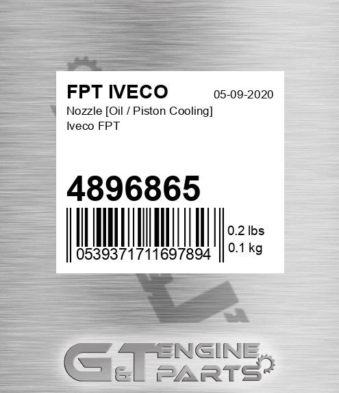 4896865 Nozzle [Oil / Piston Cooling] Iveco FPT