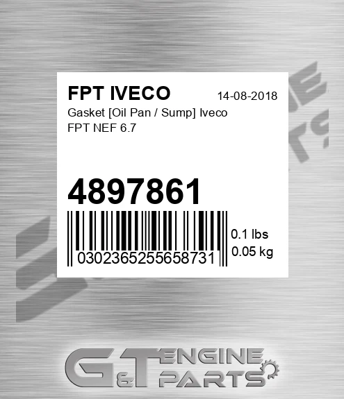 4897861 Gasket [Oil Pan / Sump] Iveco FPT NEF 6.7