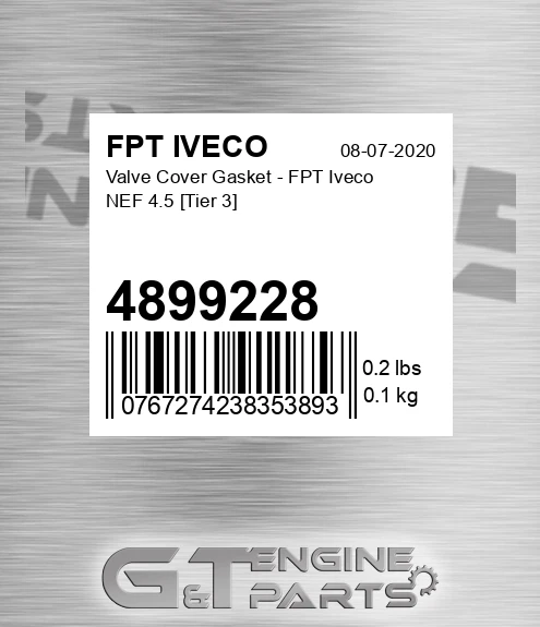 4899228 Valve Cover Gasket - NEF 4.5 [Tier 3]