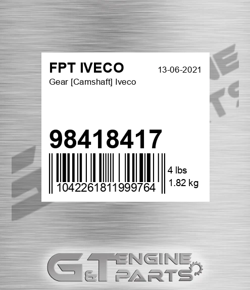 98418417 Gear [Camshaft] Iveco