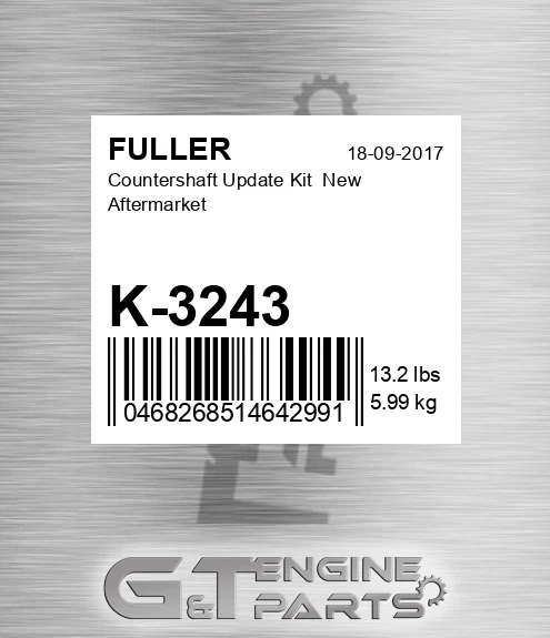 K-3243 Countershaft Update Kit New Aftermarket