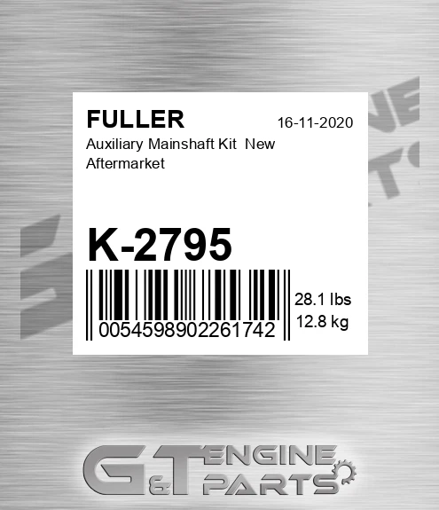 K-2795 Auxiliary Mainshaft Kit New Aftermarket