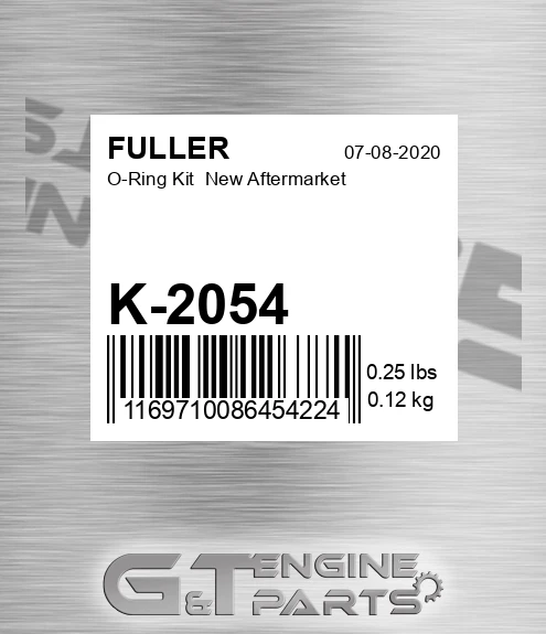 K-2054 O-Ring Kit New Aftermarket