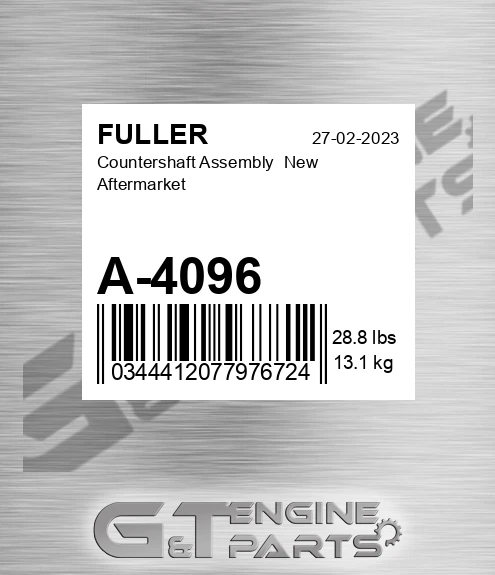 A-4096 Countershaft Assembly New Aftermarket