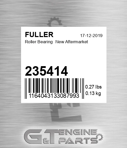 235414 Roller Bearing New Aftermarket