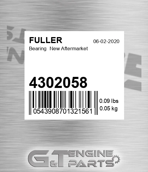 4302058 Bearing New Aftermarket