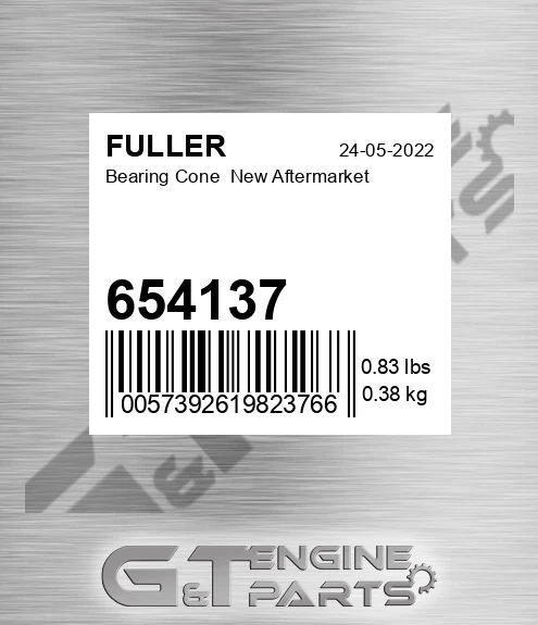 654137 Bearing Cone New Aftermarket