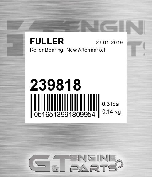 239818 Roller Bearing New Aftermarket