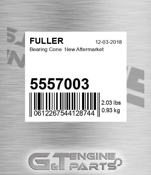 5557003 Bearing Cone New Aftermarket