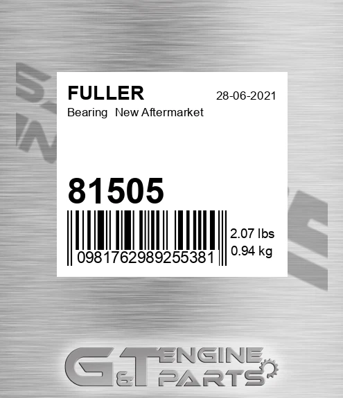 81505 Bearing New Aftermarket
