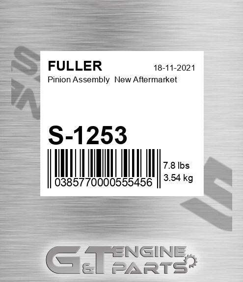 S-1253 Pinion Assembly New Aftermarket