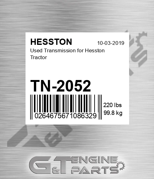 TN-2052 Used Transmission for Tractor