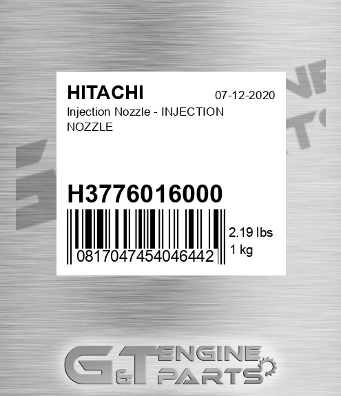 H3776016000 Injection Nozzle - INJECTION NOZZLE