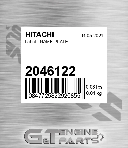 2046122 Label - NAME-PLATE